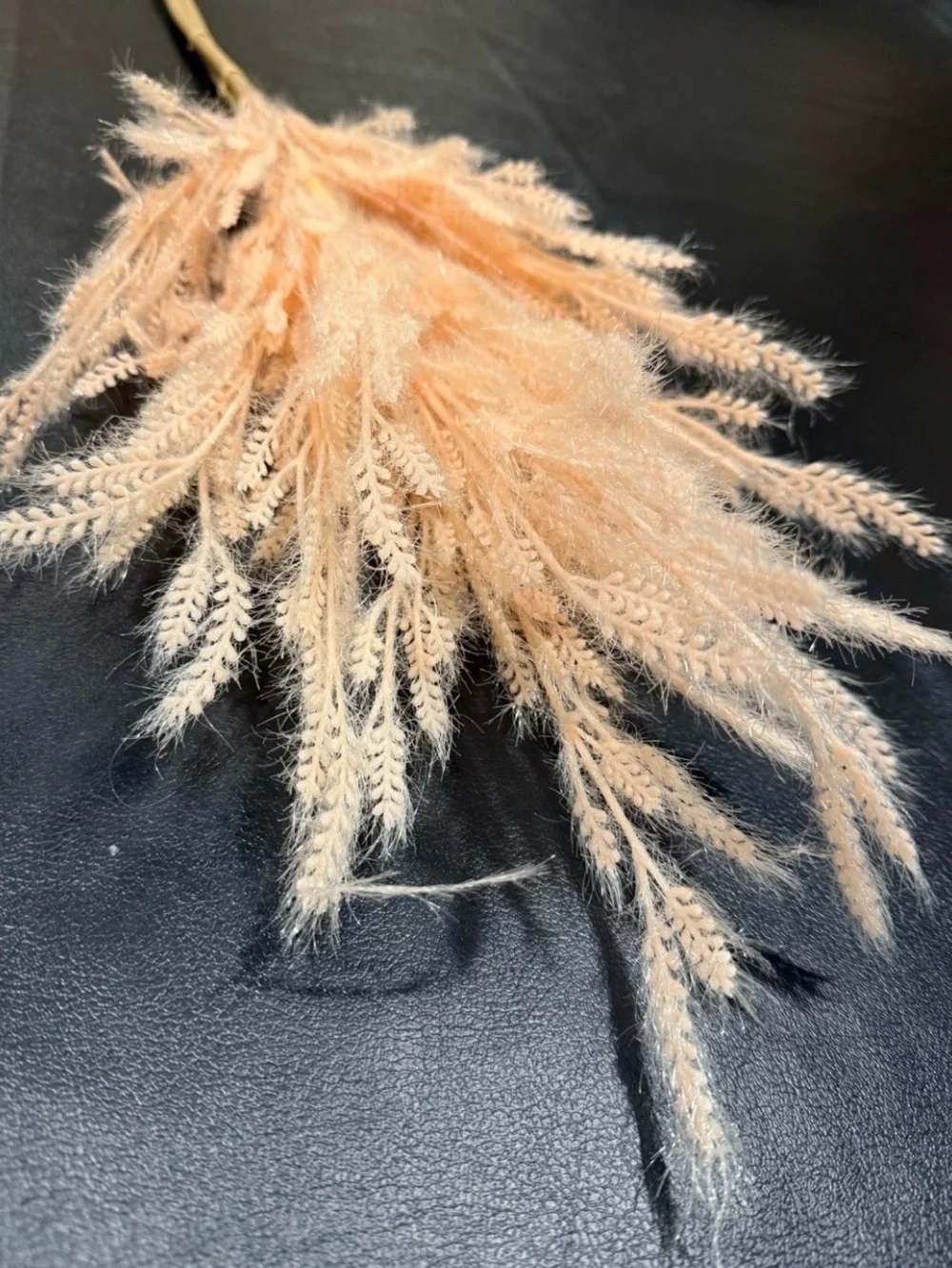 Threshold Dried Wheat Stem Bundle - Soft Peach Beige (Qty 3) 6 Stems Total! NWT